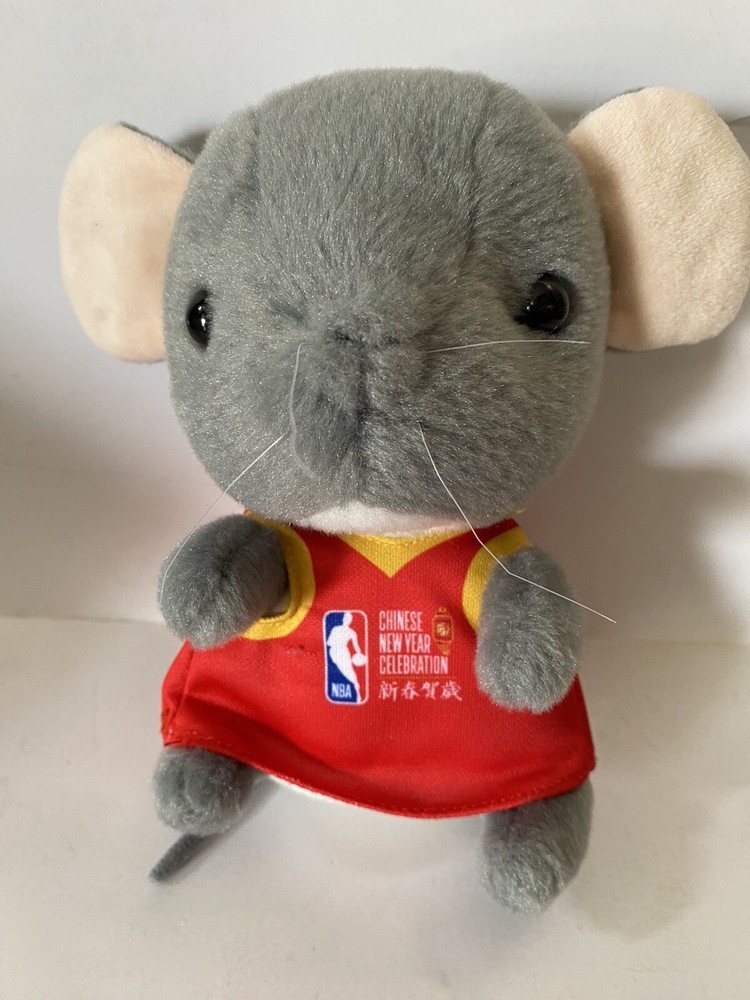NBA 2020 Chinese New Year Plush Rat in Red Uniform 7