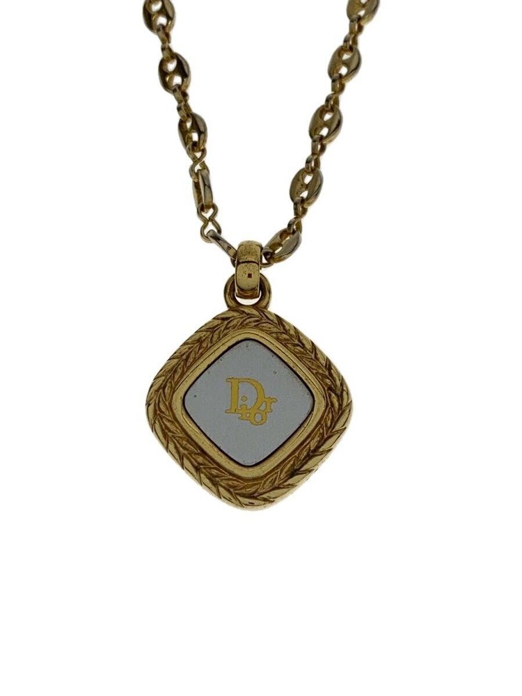 Dior Women's Gold-Tone Necklace with Topaz Stones