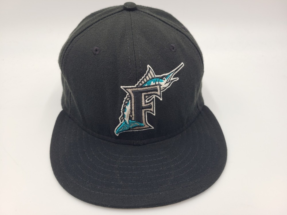 Florida Marlins New Era 59Fifty Fitted 8 Hat Cap Miami Men MLB Baseball Black