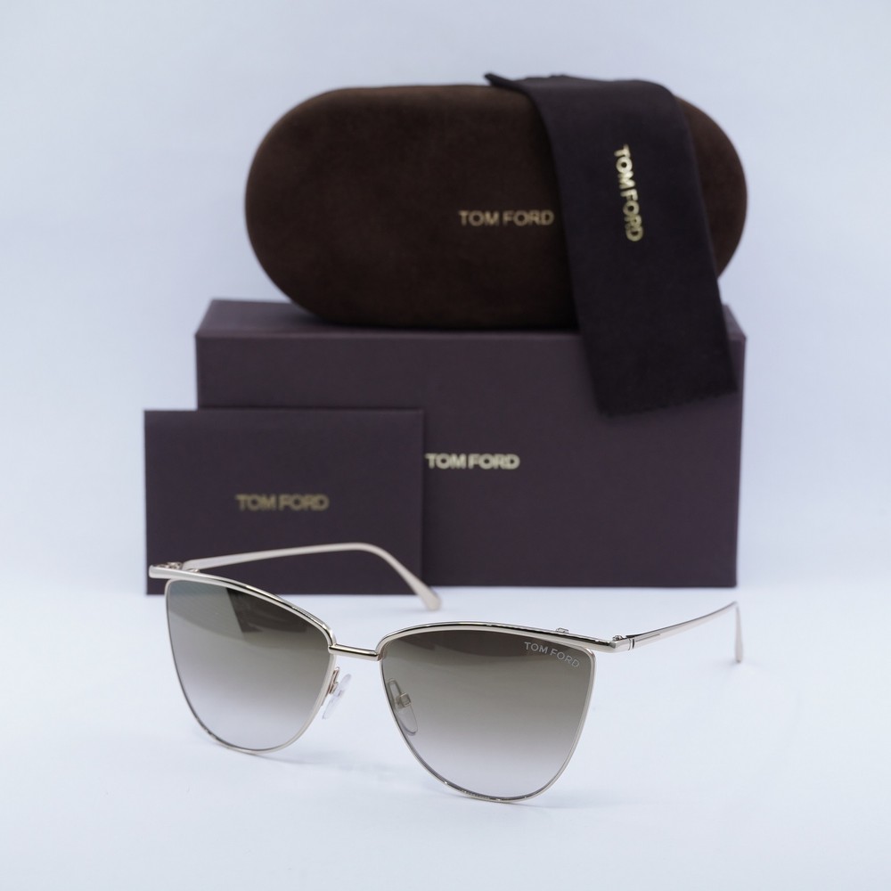 TOM FORD FT0684 Shiny Rose Gold Brown Gradient Sunglasses 58-14-140