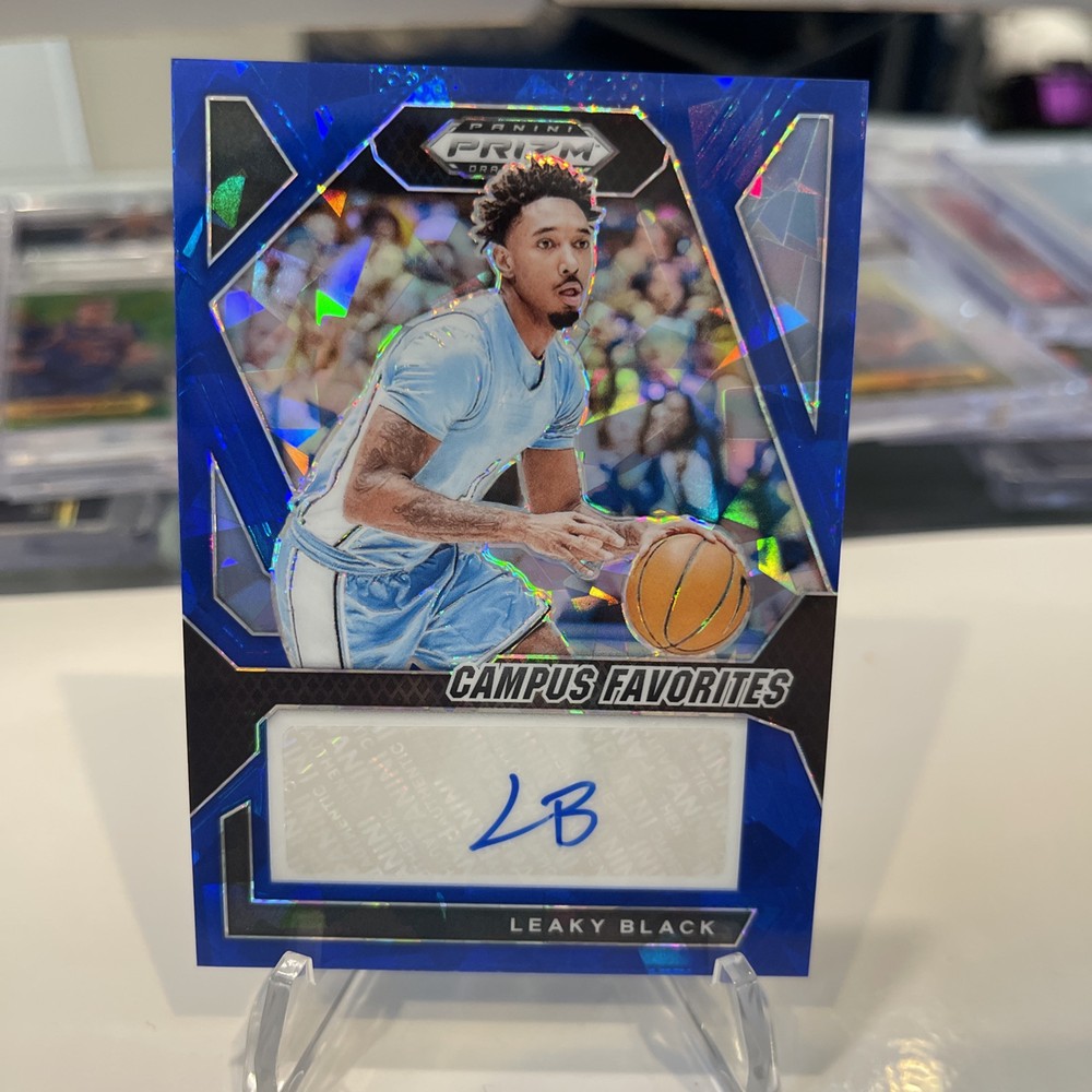 2024 Panini Prizm Draft Leaky Black Campus Favorites Blue Ice Auto /75 🔥 UNC