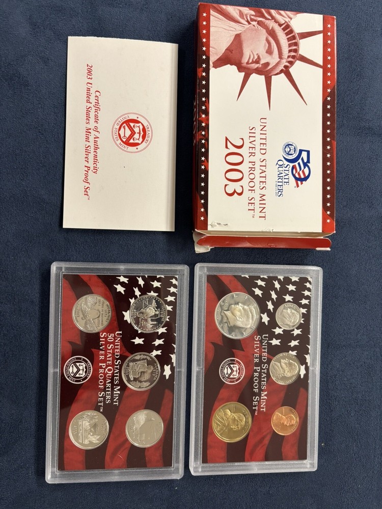 2003 US Mint Silver Proof Set. with OGP and COA