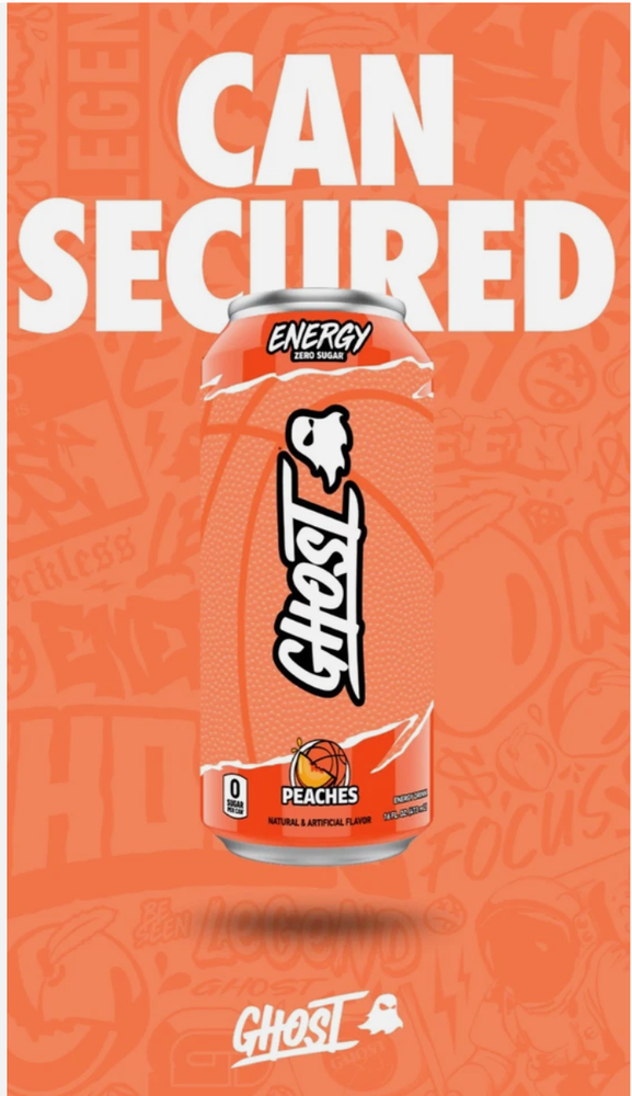 🍑 👻 GHOST ENERGY PEACHES LIMITED TIME FLAVOR 🍑 👻 ONE COUNT. PRE-ORDER.-image