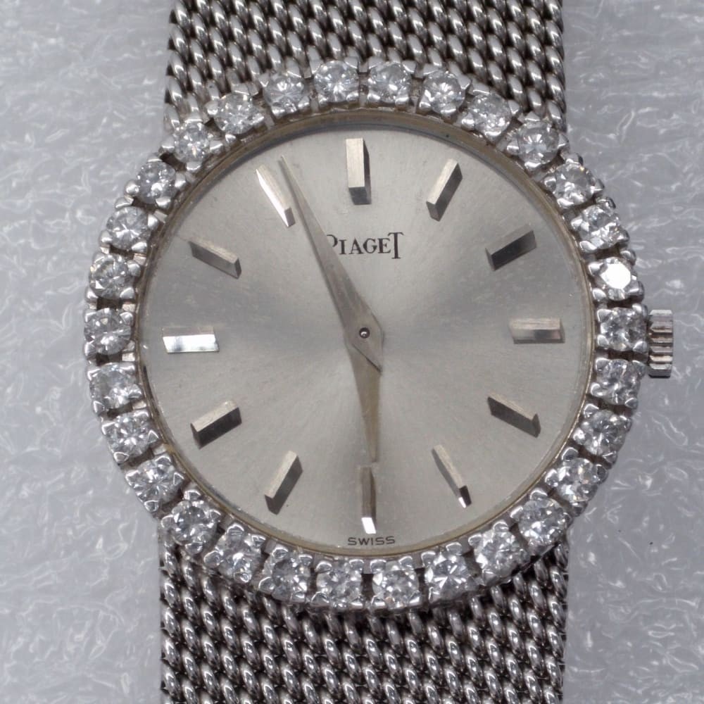 Piaget Dancer 26 mm Ladies 18K White Gold Diamond Bezel Manual Watch 9190