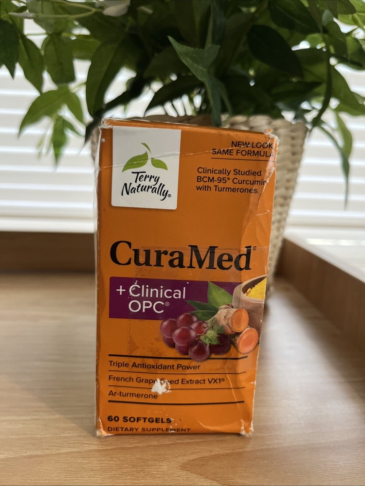 Terry Naturally CuraMed + Clinical OPC French Grape Seed Extract VX1 60 Softgels