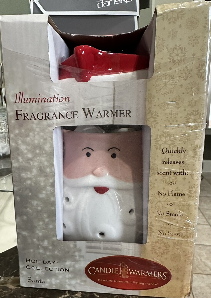 NEW IN BOX SANTA CANDLE WARMERS Holiday Collection ILLUMINATION FRAGRANCE WARMER