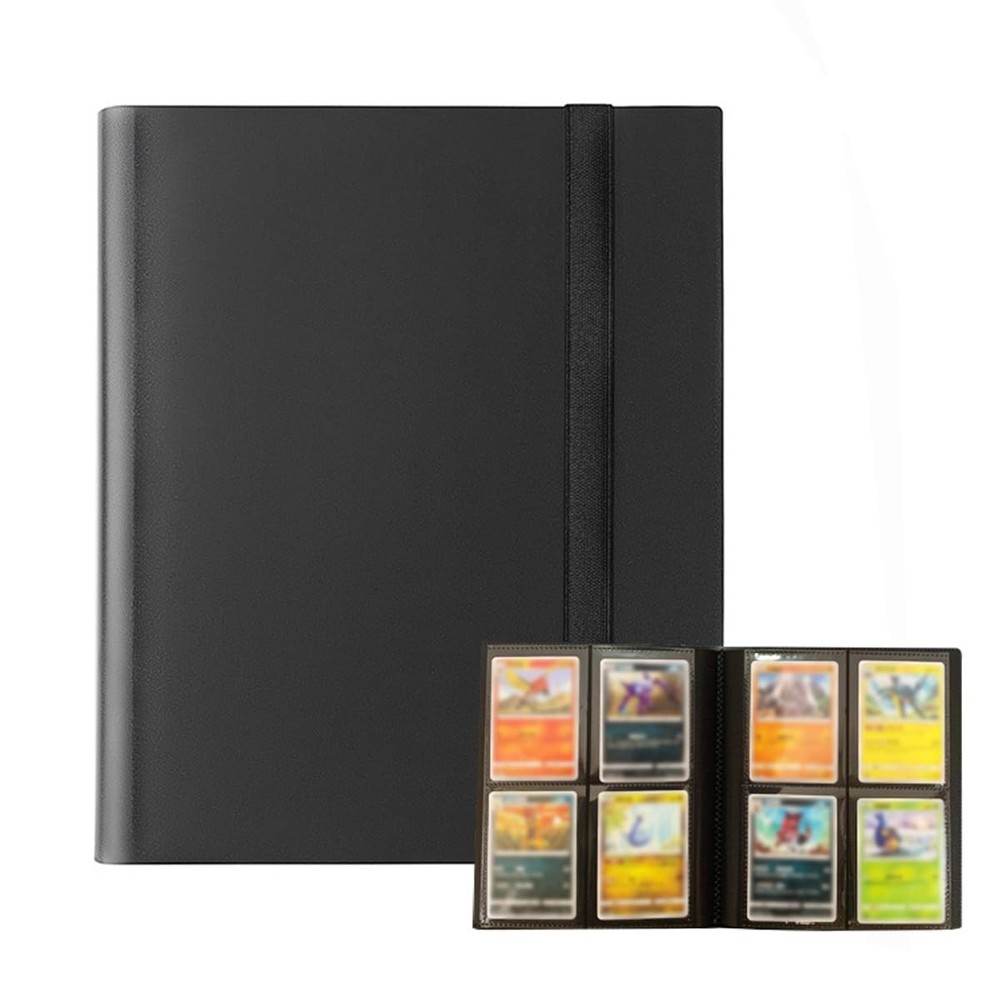 Trading Card Binder Double-sided 4 Pocket 20 Pages With 160 Pockets Sports Ba...