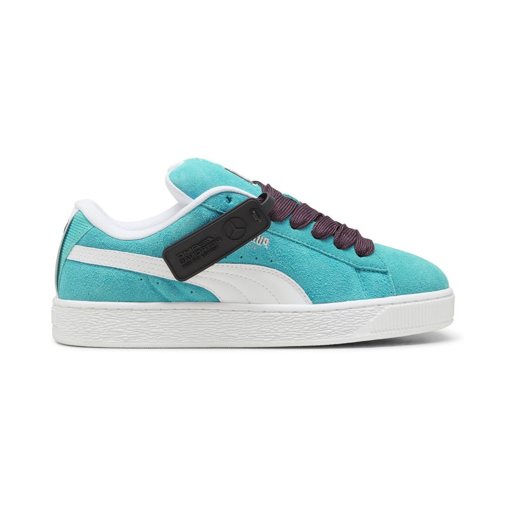 Puma Mercedes AMG Petronas F1 Suede Xl Mens Green Motorsport Sneakers Shoes