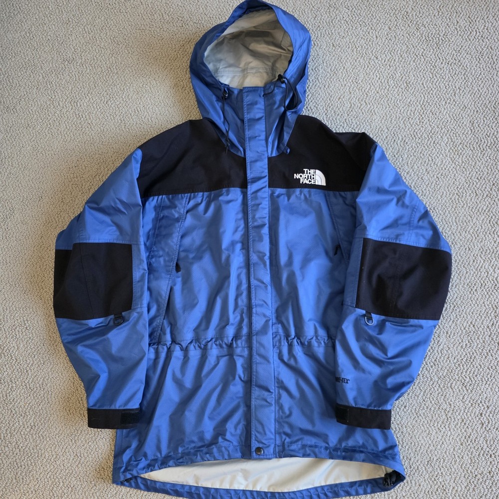 Vintage 90s North Face Goretex Mountain Light Parka Jacket Size Large Blue