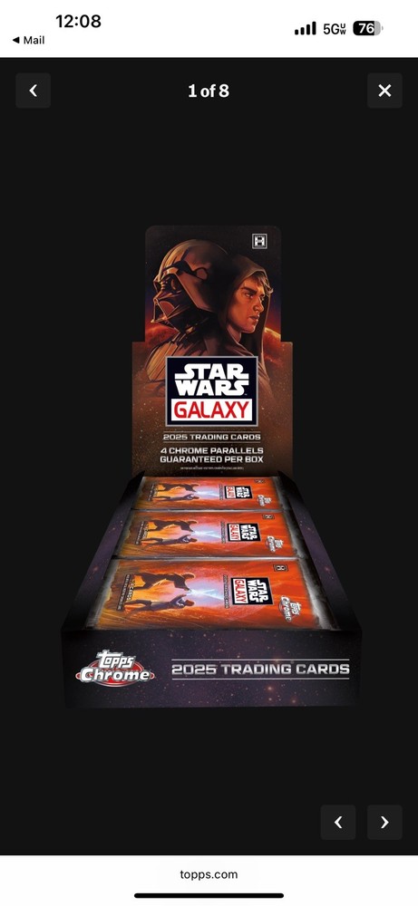 2025 Topps Chrome Star Wars Galaxy Hobby Box Pre-Order