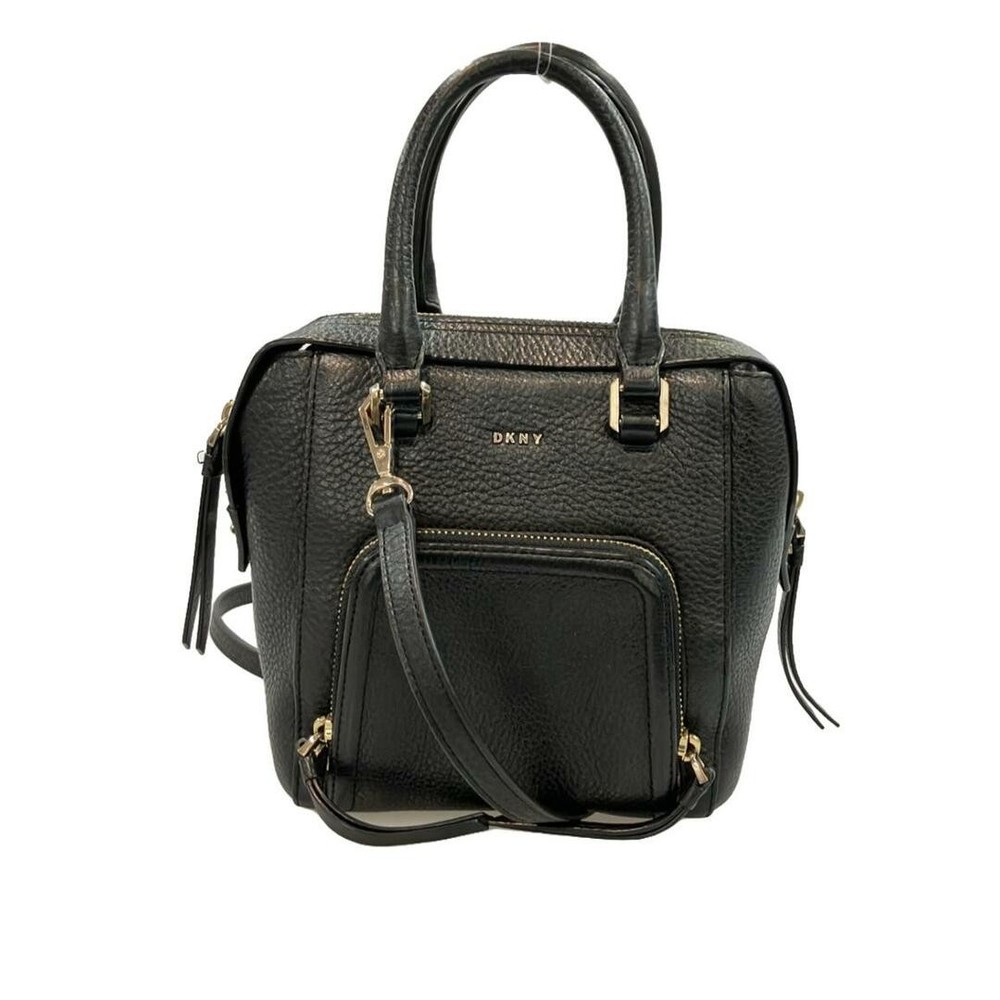 DKNW 2-Way Handbag Shoulder Crossbody Bag with Corner Scratches