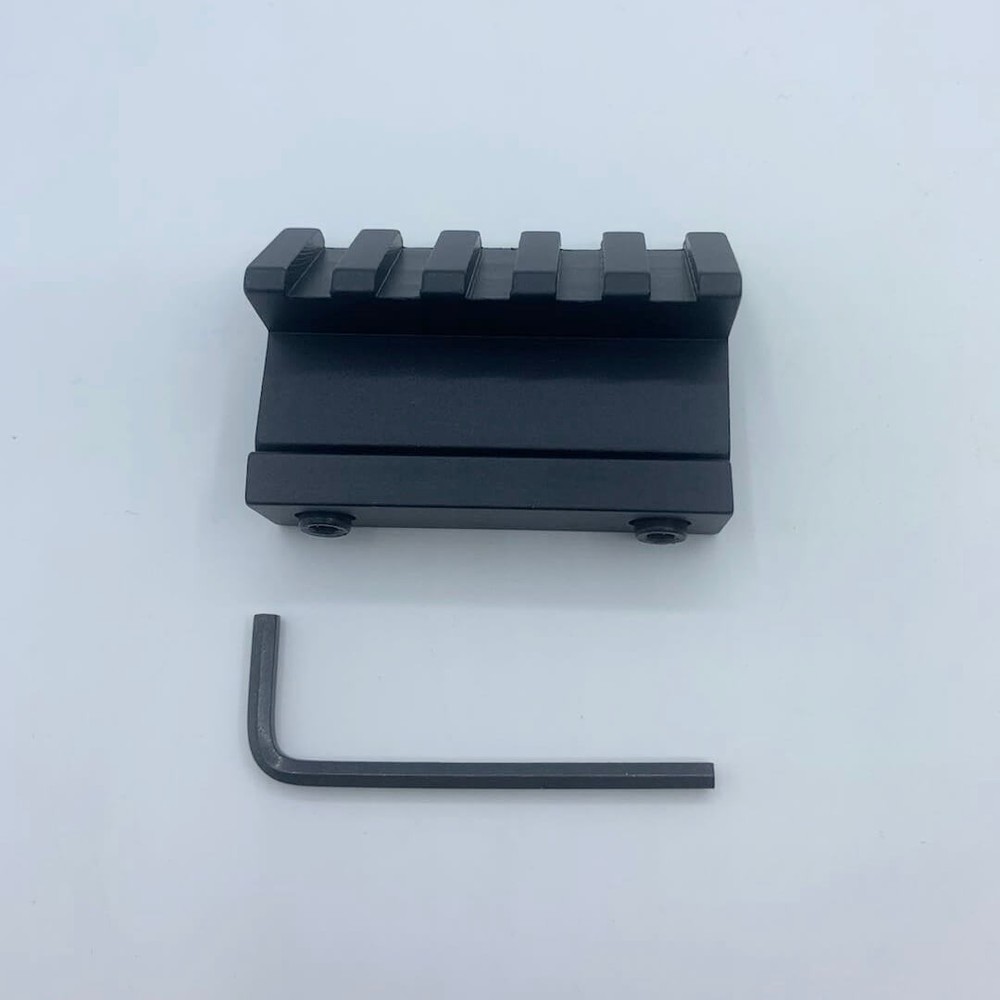 45-Degree Offset Rail Mount with 5 Slots, 55mm Width for Picatinny Weaver Top Rail