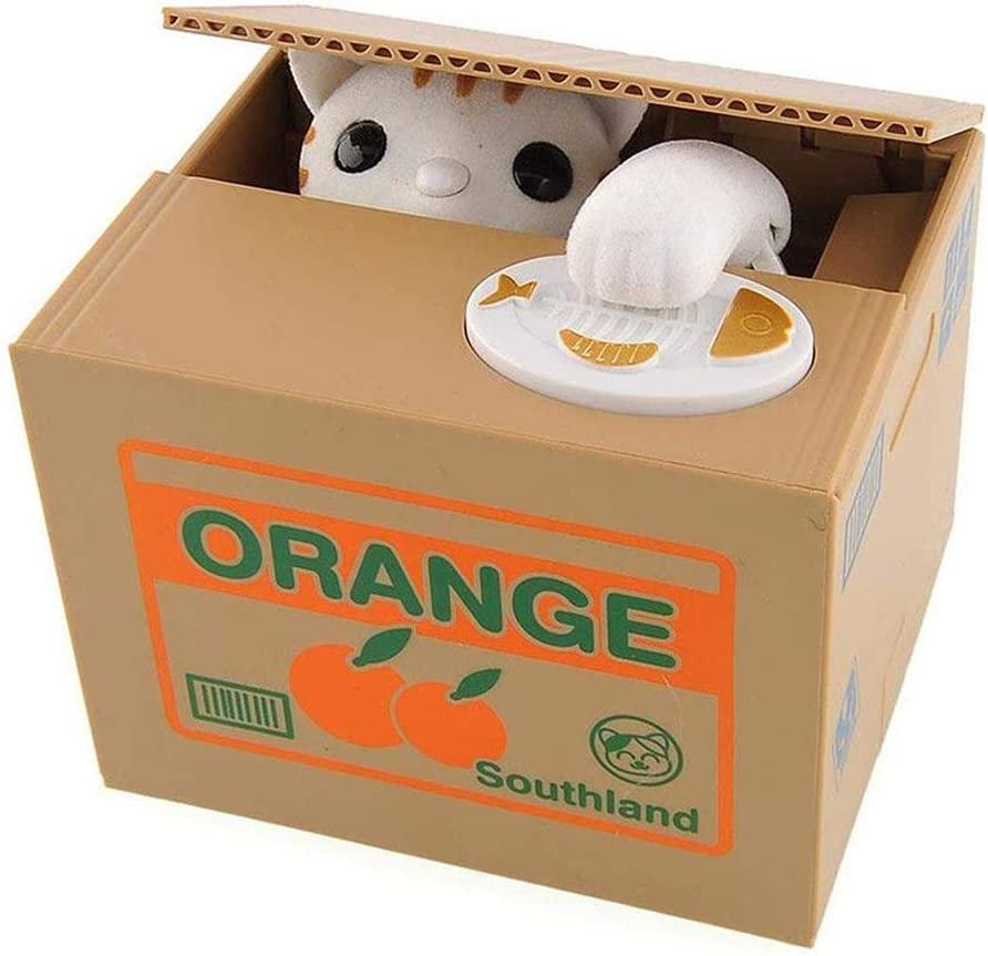 Piggy Bank Steal Coin Box Electronic Money Bank Cute Money Saving Box with Smart