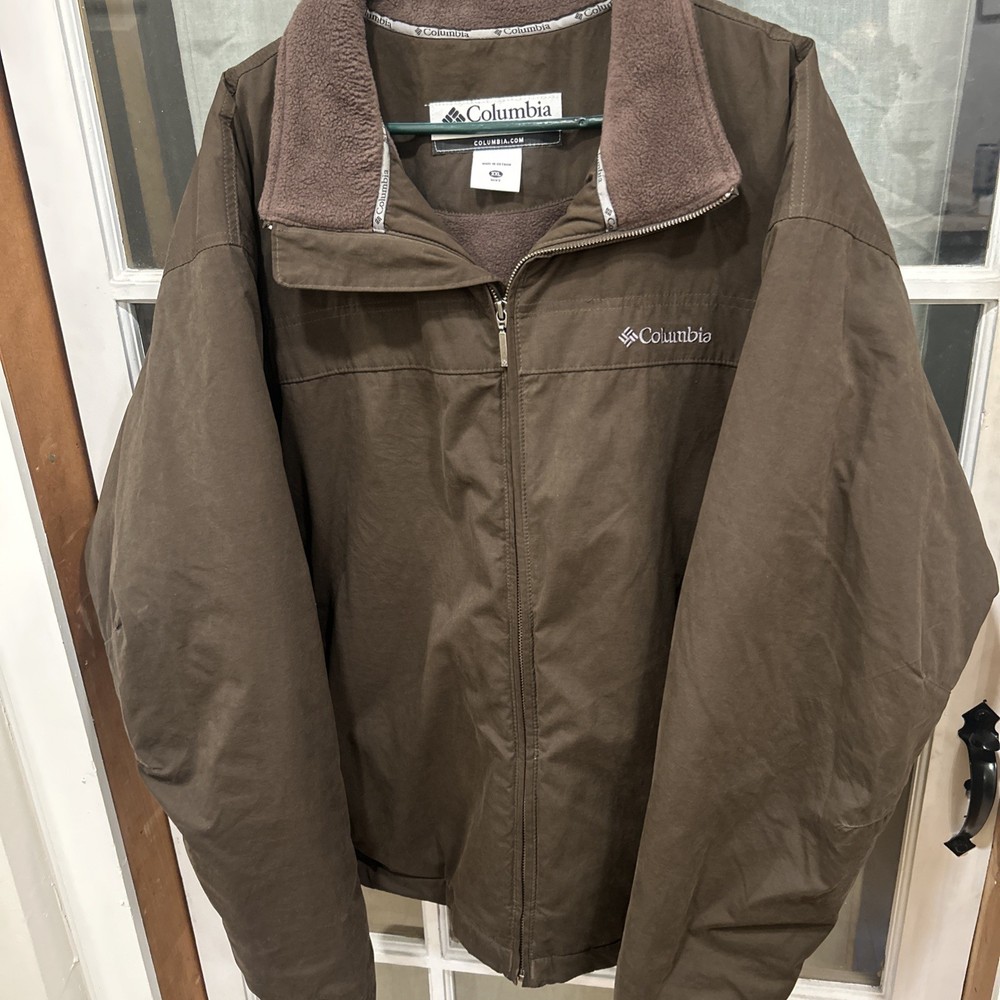 Columbia Men’s XXL Fleece-Lined Winter Jacket – Full Zip Warmth