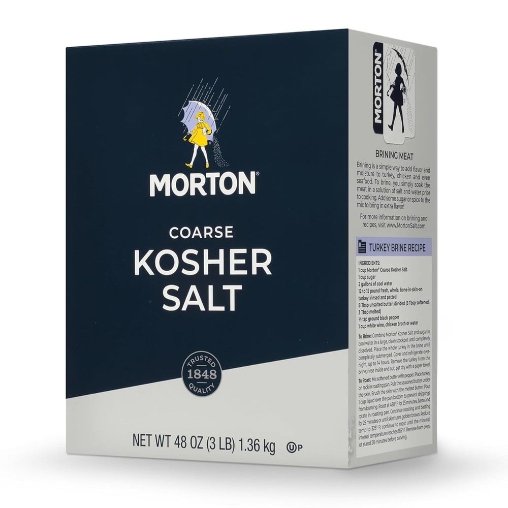 Morton Coarse Kosher Salt 48 Ounce – Kosher Cooking & Seasoning Salt
