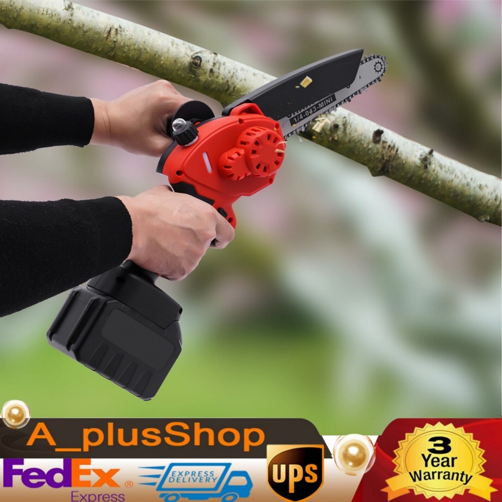 8IN Brushless Cordless Chainsaw with Auto Oil System Portable Power Tool