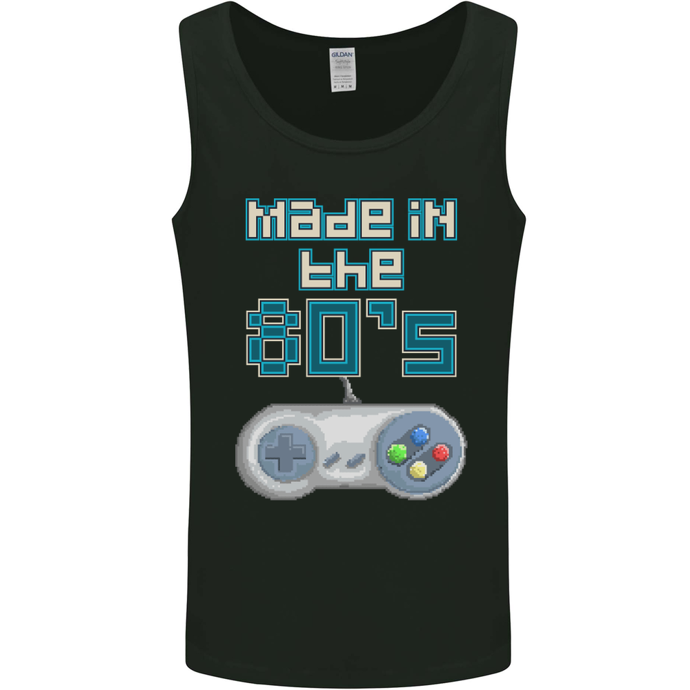 Made in the 80's Funny Birthday Retro Mens Vest Tank Top