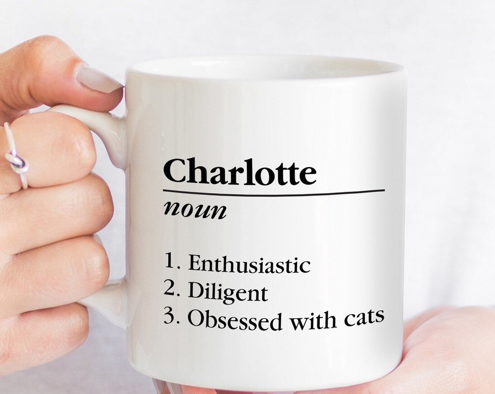 Personalized Name Definition Ceramic Mug Custom Gifts Ideas Presents For Mom Dad