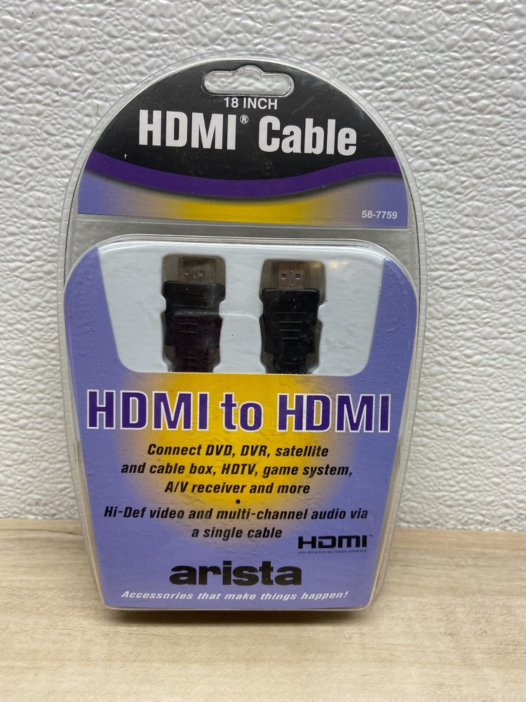 Arista 18ft HDMI Cable for DVD DVR Satellite and Gaming Consoles