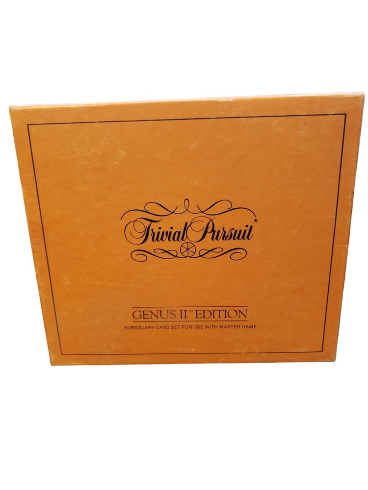 Trivial Pursuit Genus II Edition Subsidiary Card Set For Use With Master Game