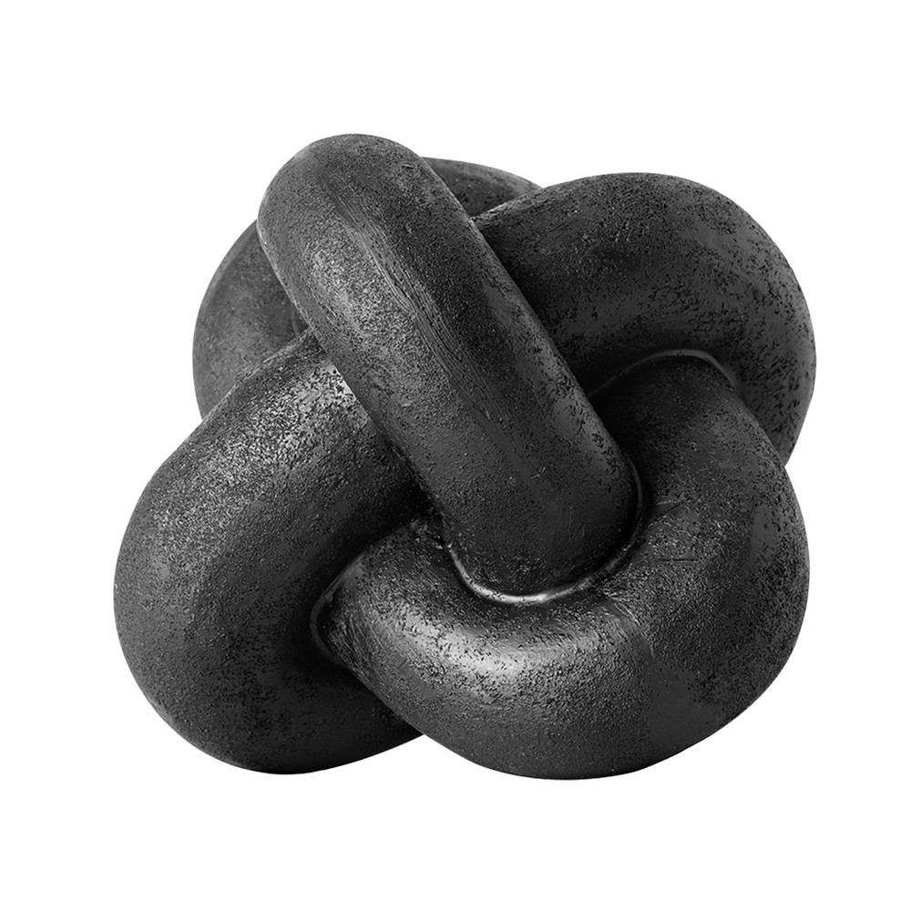 Mainstays Indoor Tabletop Resin Modern Black Knot 5.5