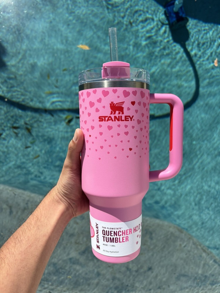 💕 Stanley Cup Valentine’s Day 2025 Sweet Hearts 40 oz Tumbler Confirmed 💕 PINK