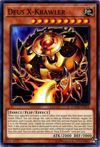 Deus X-Krawler DANE-EN019 Common Unlimited Lightly Played TCG Card
