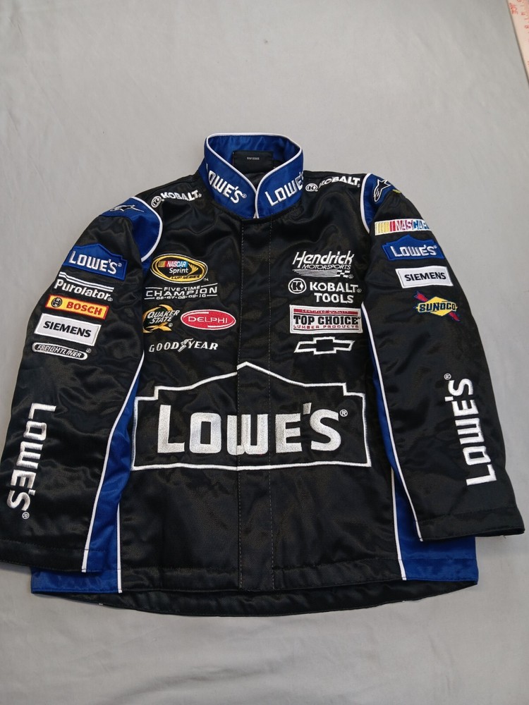 Jimmie Johnson 5-Time Champion Youth XS Black Lowe's NASCAR Jacket