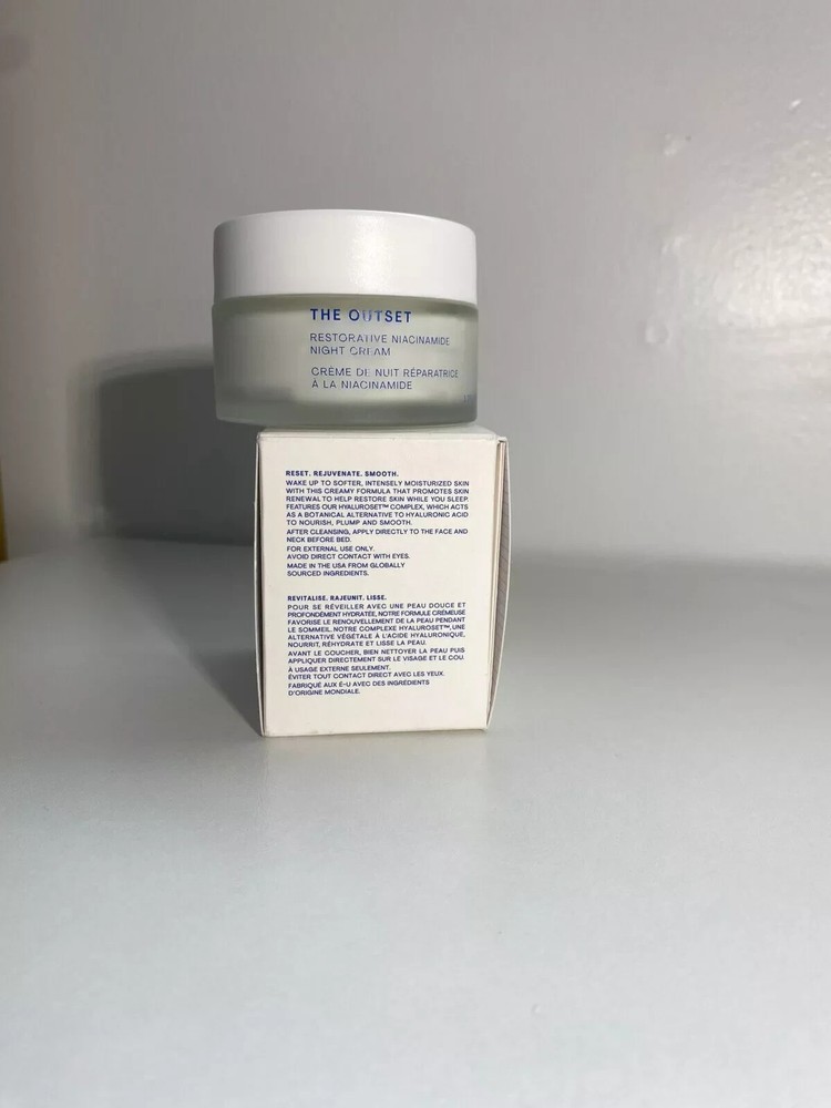 THE OUTSET Restorative Niacinamide NIGHT CREAM 1.7 Fl Oz / 50 mL