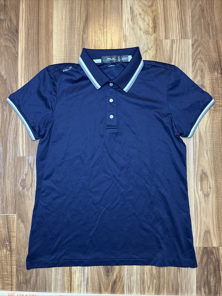 Ralph Lauren RLX Women’s Snap Button Golf Polo Size S Olympics Paris 2024