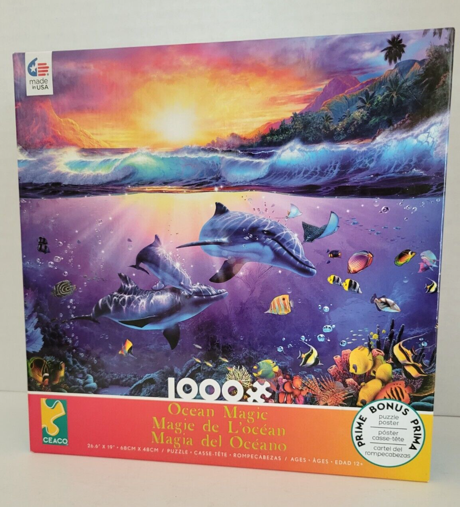 Ocean Magic 1000 Piece Jigsaw Puzzle by Ceaco 26.6