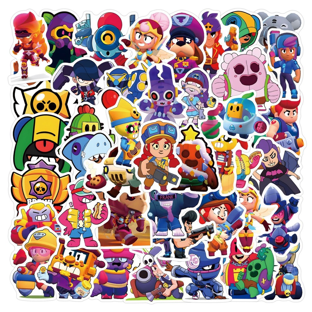 100Pcs Brawl Stars Stickers for Phone Case water bottles laptop Waterproof