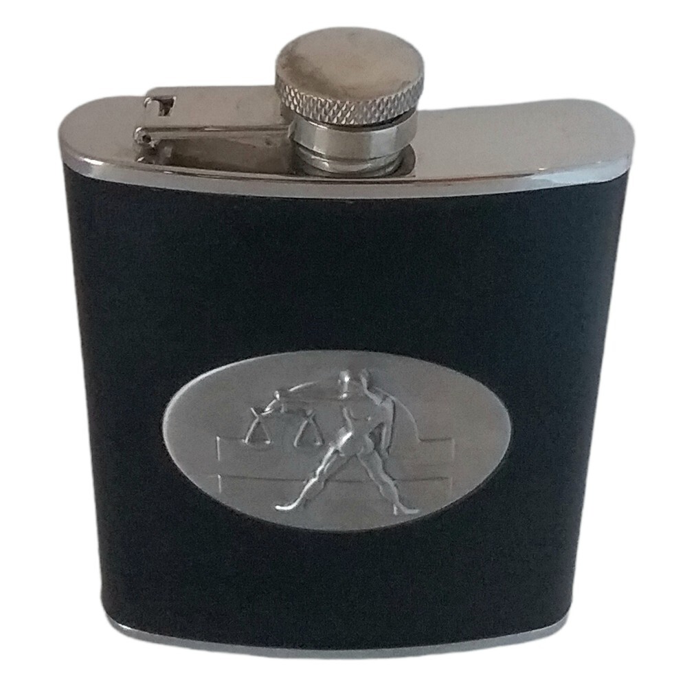 Libra Zodiac Sign Stainless Steel Flask 6oz