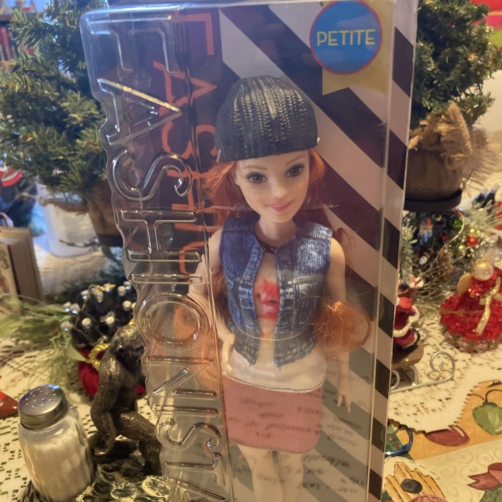 Barbie Fashionistas Petite Doll 47 with Adorable Kitty Outfit