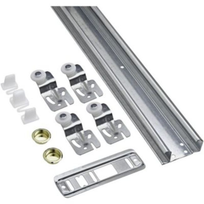 National Hardware V771D-72 Bypass Sliding Door Fitting Set for - Galvanized