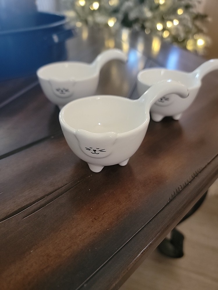 3 Pc Ceramic Sauce Dish Dipping Bowl Small Cute Ceramic Ramekin Serving Dish