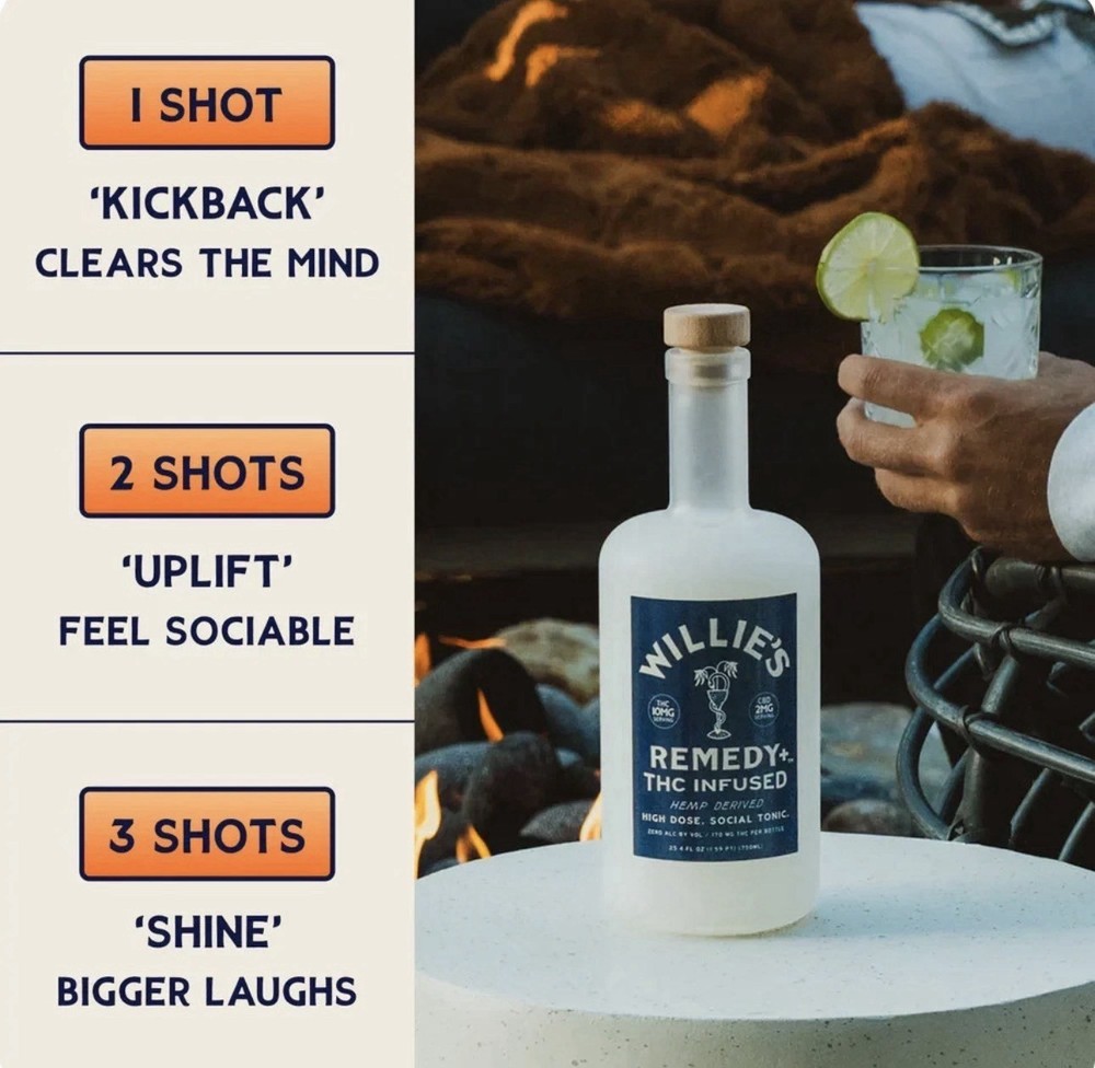 Willie’s Remedy Spirit Beverage Premium Botanical Relaxation Beverage 750ml