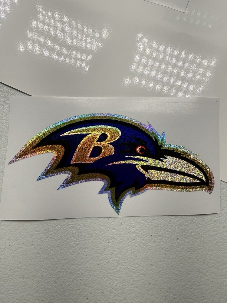Baltimore Ravens Holographic Tiny Sparkle Vinyl Decal