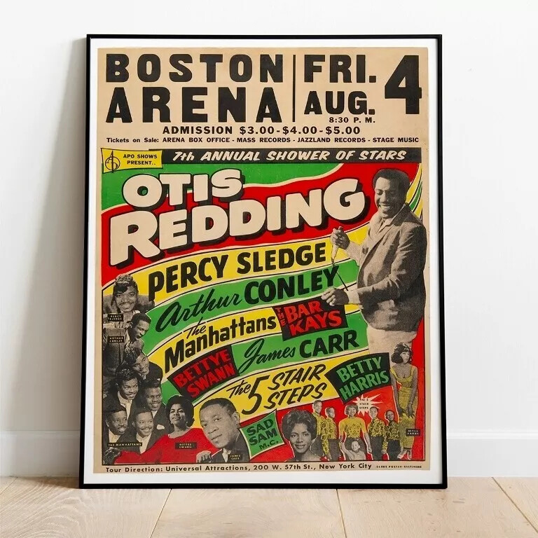 Percy Sledge Otis Redding 1967 Live Tour Concert Repro Poster XXL - 30