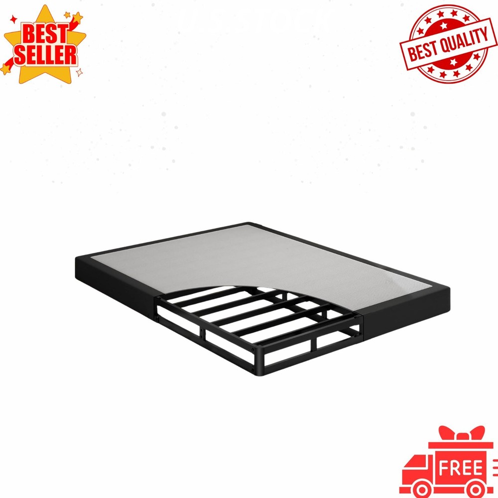 Full Size 5-Inch Low Profile Box Spring, Heavy Duty Metal Mattress Base