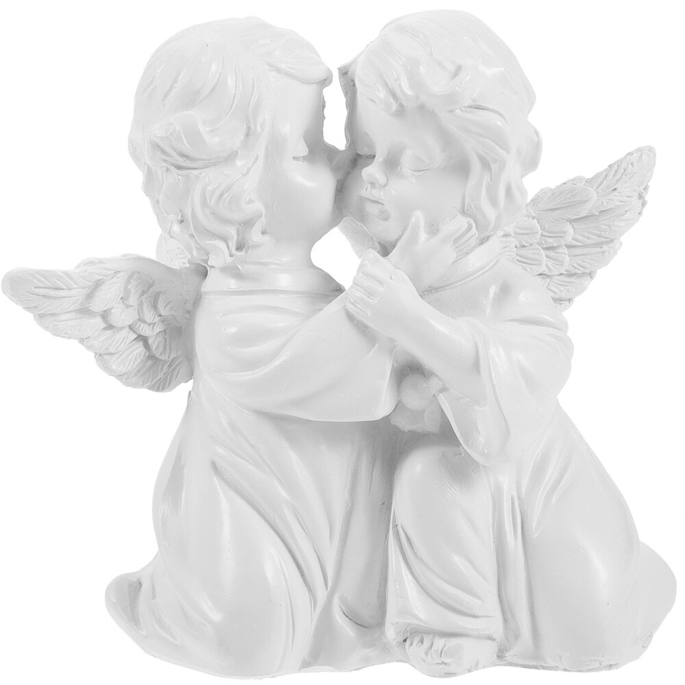 Creative Memorial European Style Angel Figure Hugging Angels Statue