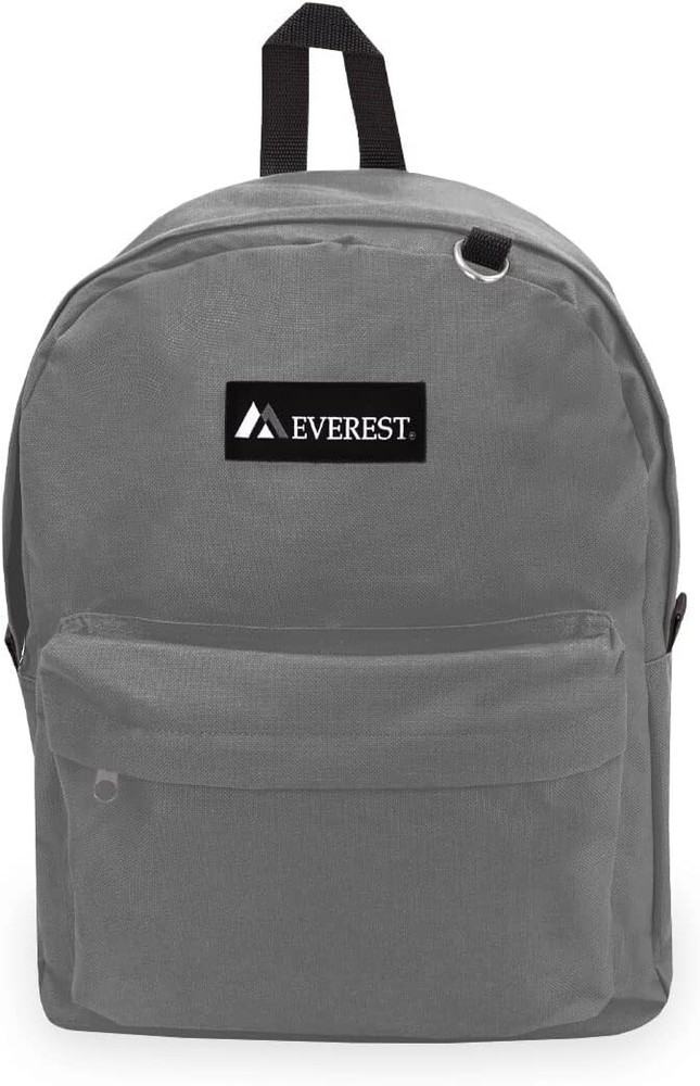Everest Backpack Book Bag - Back to School Classic Dark Gray, Large Style & Size