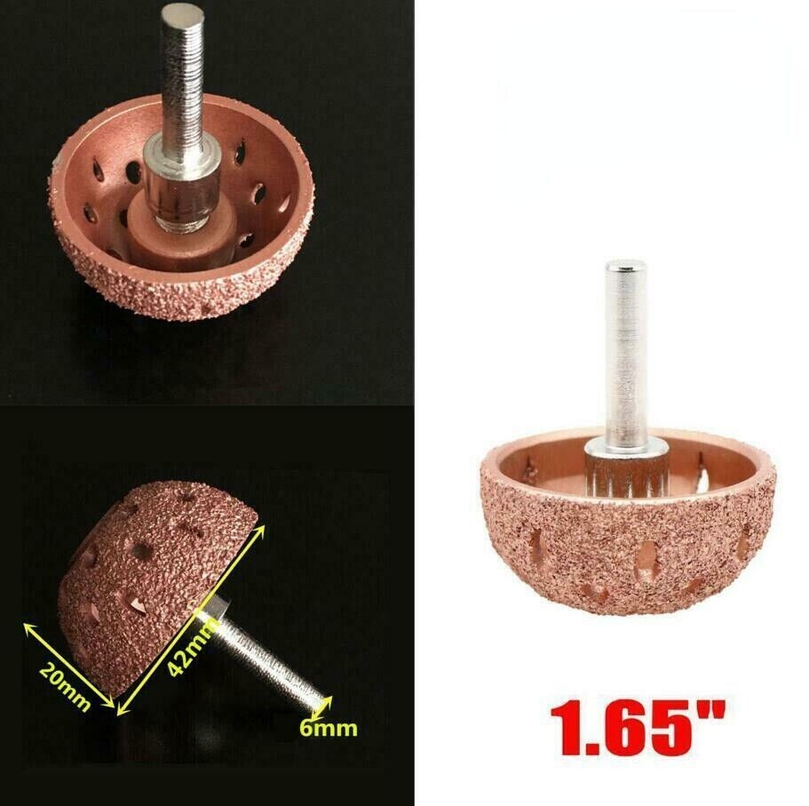 42mm Car Auto Tire Repair Tools Grinder Wheel Grinding Head Ball Rasp Tungsten