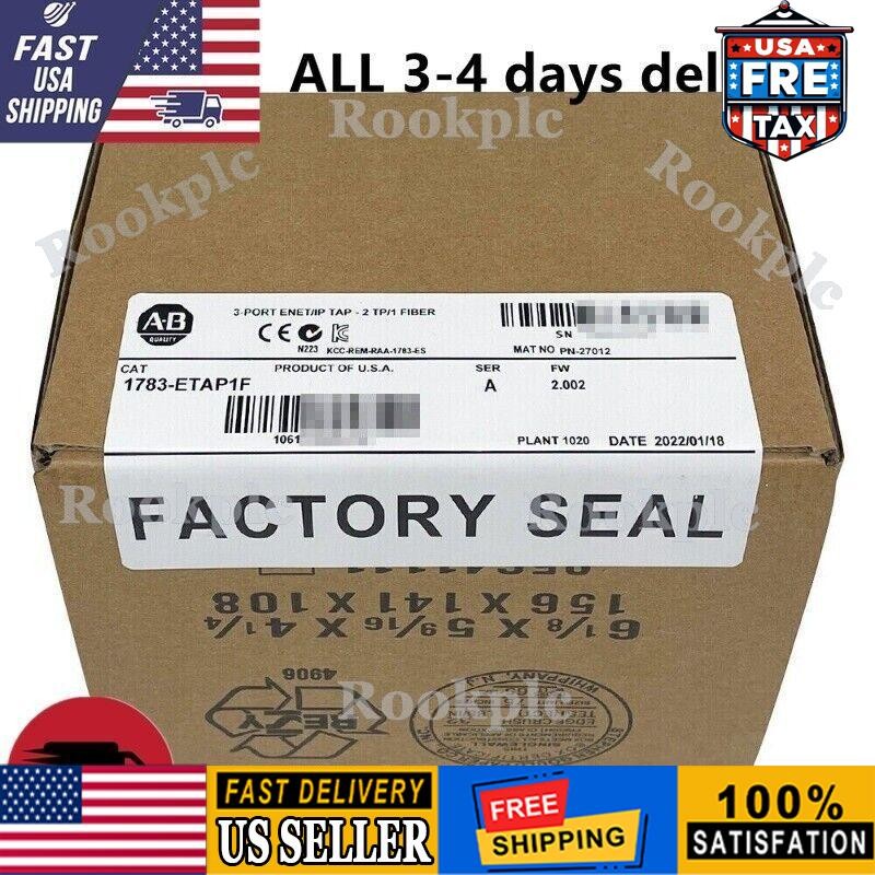 New Factory Sealed Allen-Bradley 1783-ETAP1F SER A 3-Port Ethernet/IP Tap US