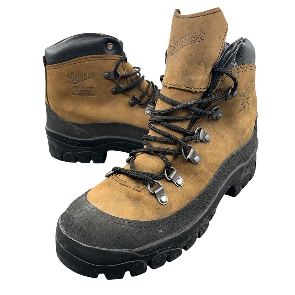 Danner Mens Combat Hiker Boots Size 7.5 R Leather Brown 43513X Made In USA Gorp