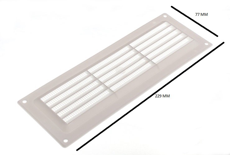 Fixed Louvre Air Vent Grille For Openings To 9 X 3 229mm X 76mm Pack Of 10