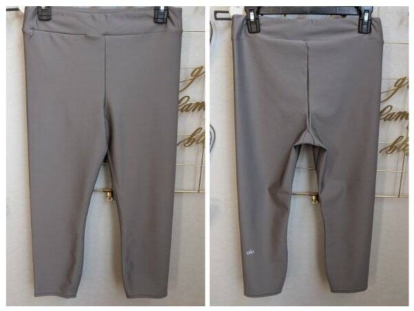 Alo Yoga Airlift High-Waisted Zip Pocket Capri Leggings Size Large
