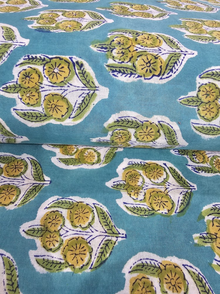 Handblock Printed Cotton Fabric – Artisan Indian Collection