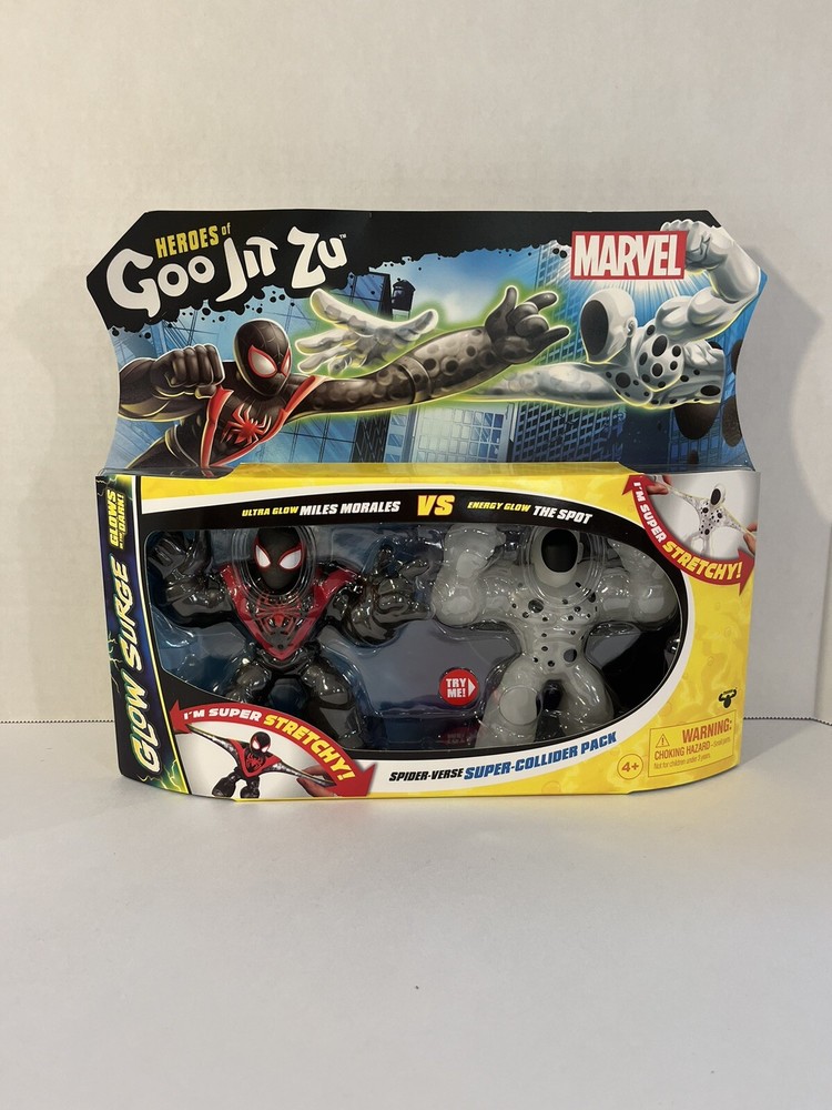 Heroes of Goo Jit Zu Marvel Glow Surge Spider-Verse Super Collider Pack New Toy