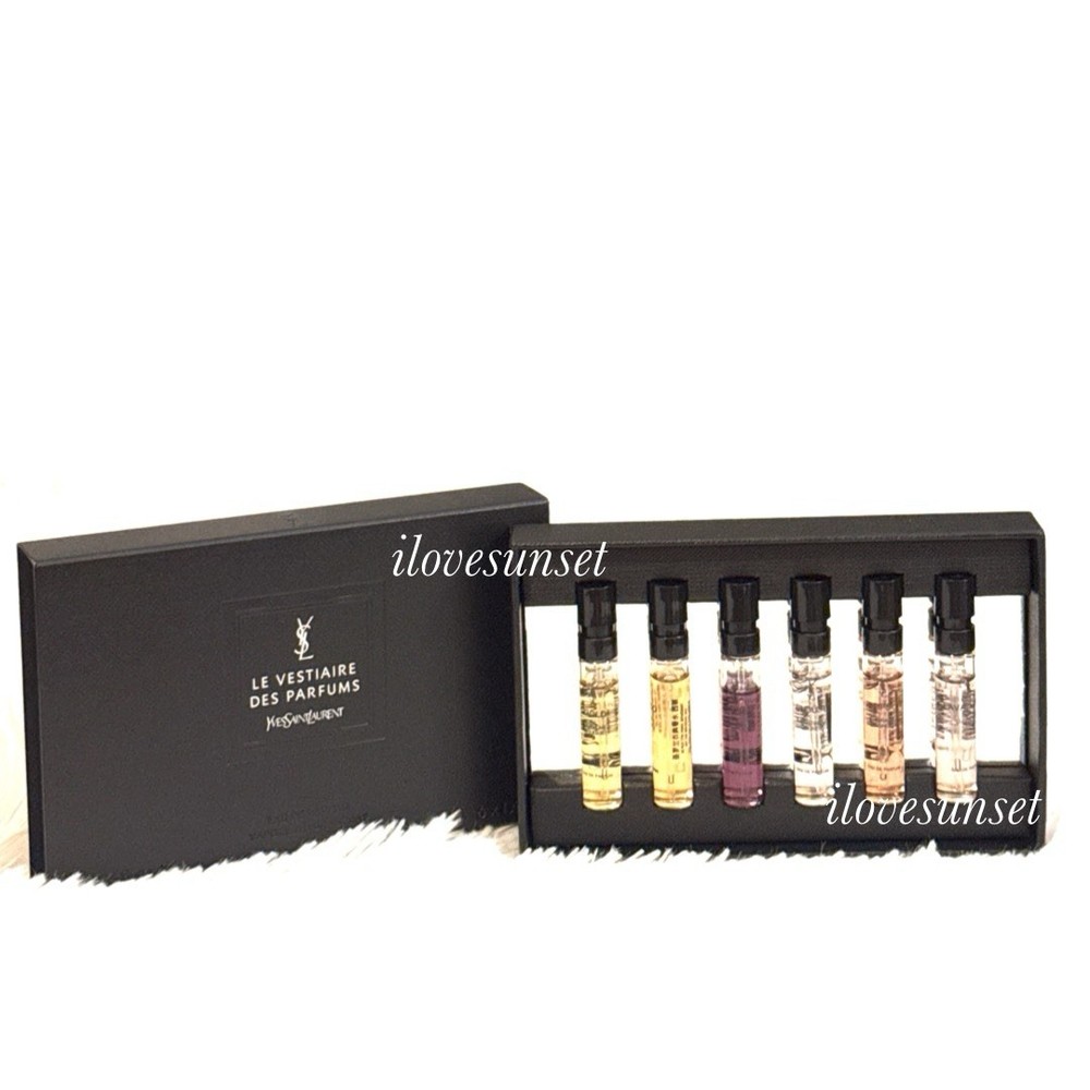 NIB YVES SAINT LAURENT “LE VESTIAIRE” GENDERFREE: DES PARFUMS VARIETY 6-Sample